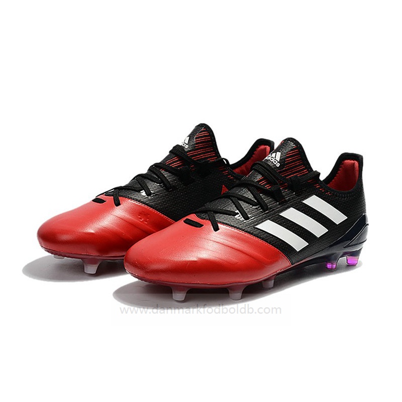 Adidas Ace 17.1 FG Fodboldstøvler Herre – Sort Rød Hvid